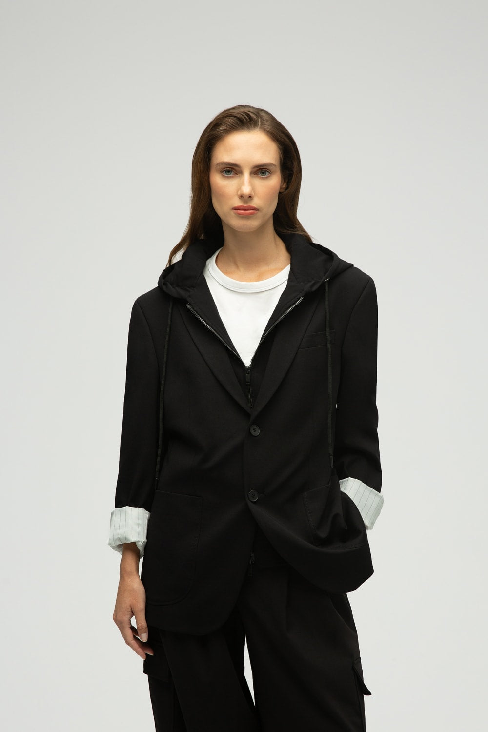MAXIMUS-Eran Çıkabilir Kapüşonlu Oversize Örme Blazer-Ceket-9-fleurdirect.live