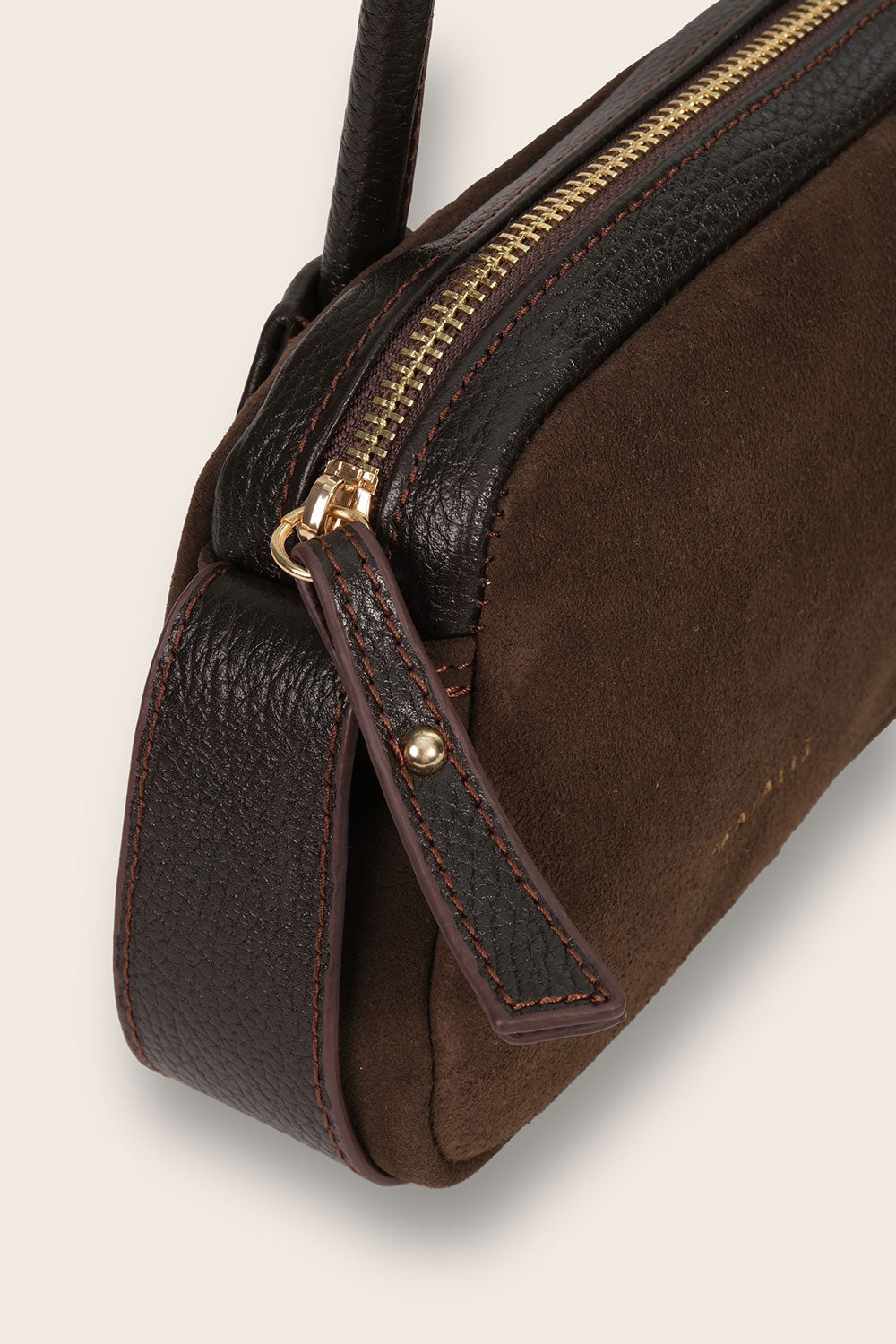 Maialis Design-Stella Brown Suede-Omuz Çantası-3-fleurdirect.live
