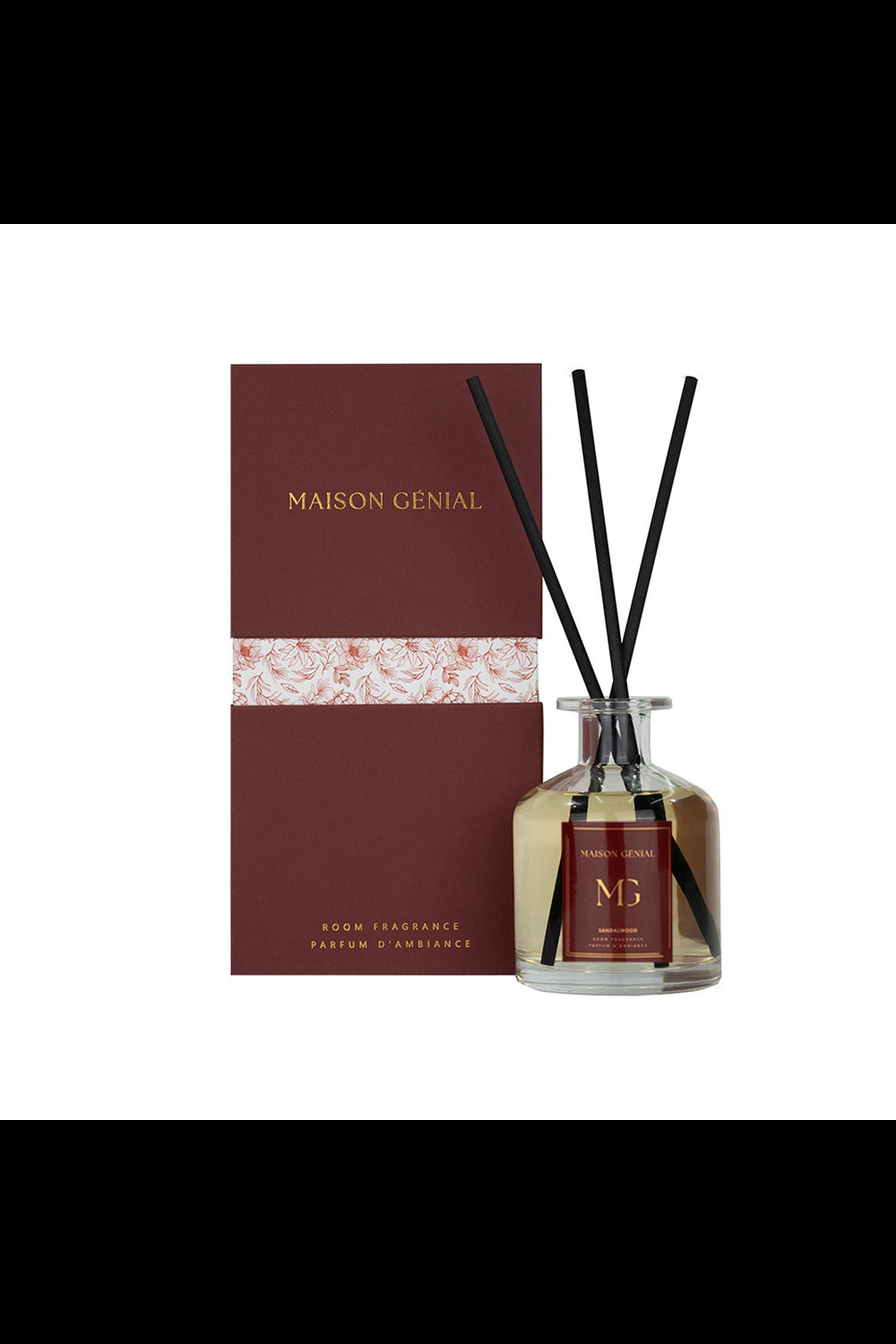 Maison Genial-Maison Genial Luxury Sandal Wood Bordo Difüzer 220 Cl-Tütsü-1-fleurdirect.live