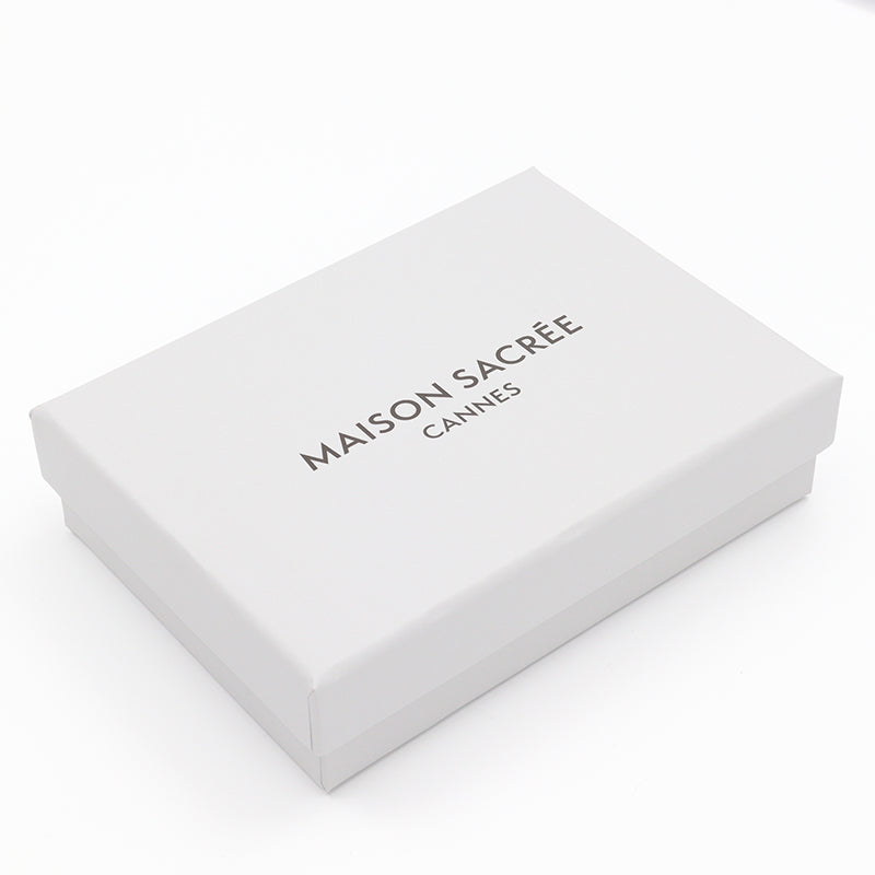 Maison Sacrée-Maison Sacrée Grey Card Holder-Cüzdan & Kartlık-5-fleurdirect.live