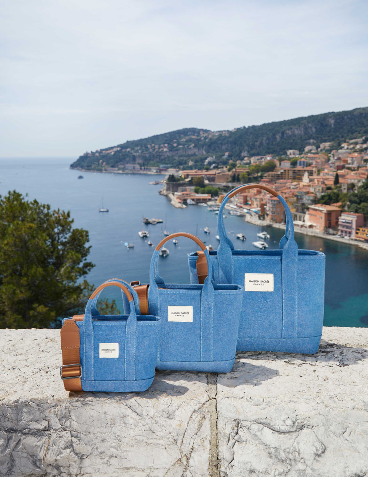 Maison Sacrée-Miramar Denim Mini Shoulder Bag-Omuz Çantası-2-fleurdirect.live