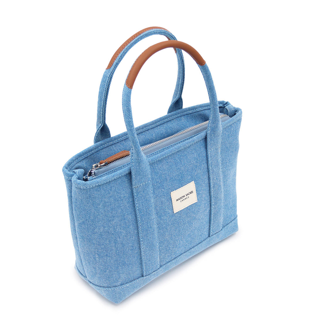 Maison Sacrée-Miramar Denim Mini Shoulder Bag-Omuz Çantası-4-fleurdirect.live