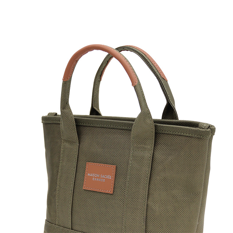 Maison Sacrée-Miramar Winter Khaki Extra Mini Shoulder Bag-Omuz Çantası-3-fleurdirect.live