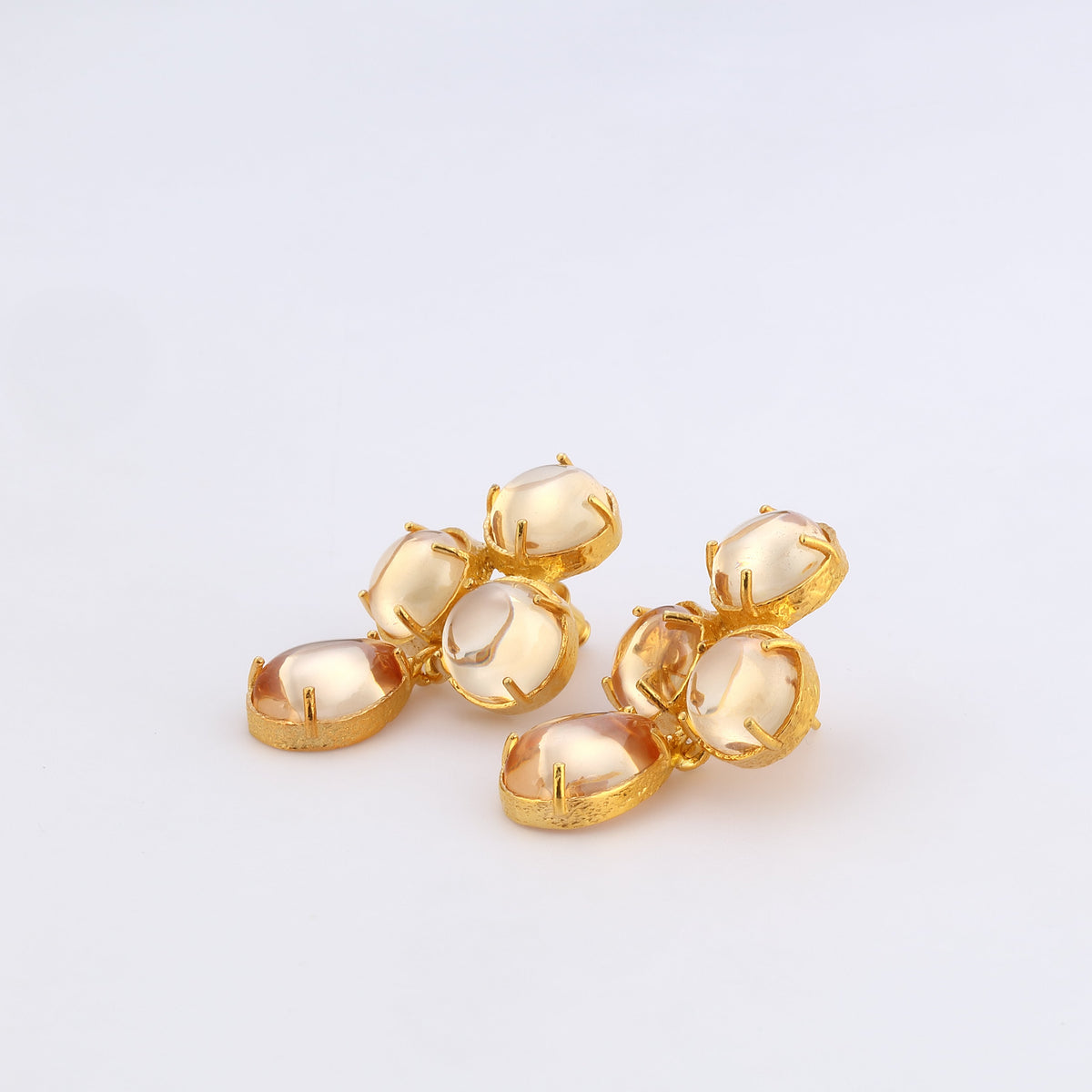 Maison Soula-Aqua Earrings Champagne-Earrings-5-fleurdirect.live
