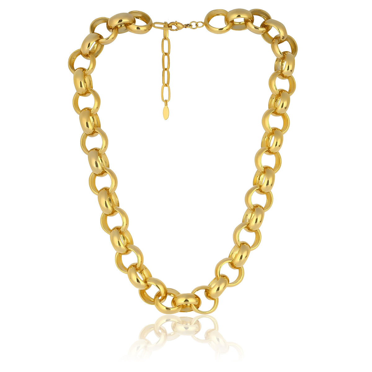 Maison Soula-Gaia Chain Necklace Large Chains-Necklace-1-fleurdirect.live
