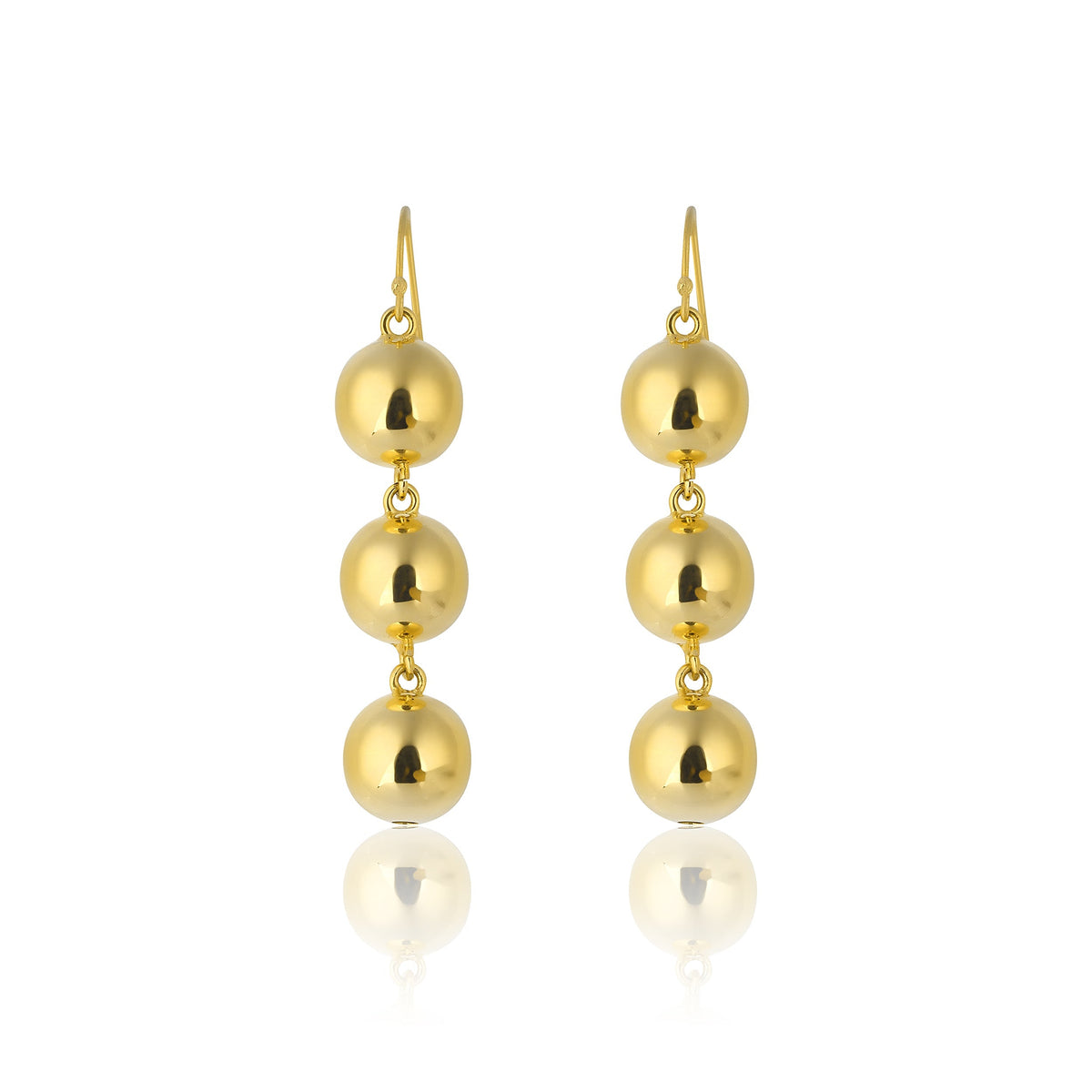 Maison Soula-Luna Ball Drop Earrings Small Size Balls-Earrings-1-fleurdirect.live