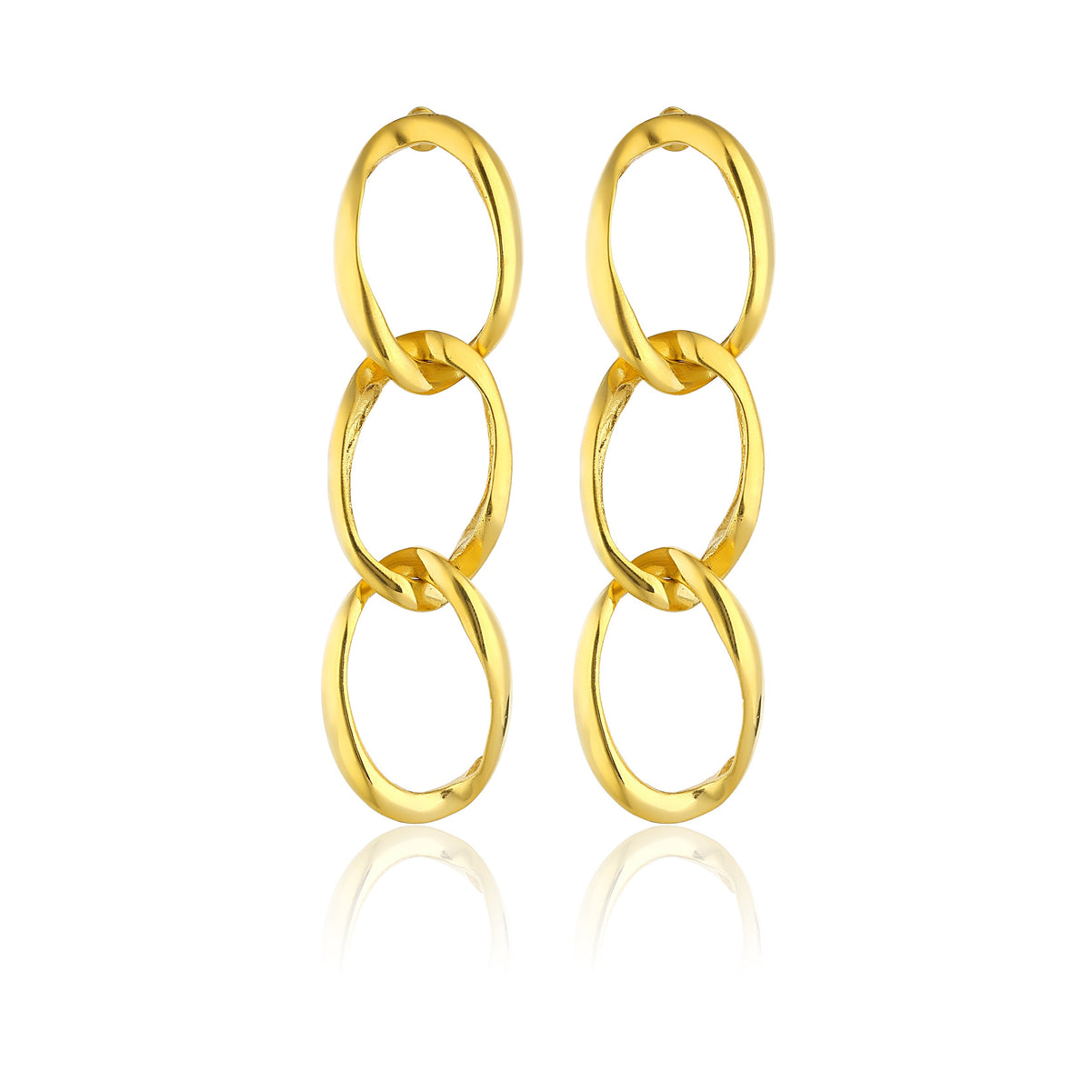 Maison Soula-Nyx Chain Earrings-Earrings-1-fleurdirect.live