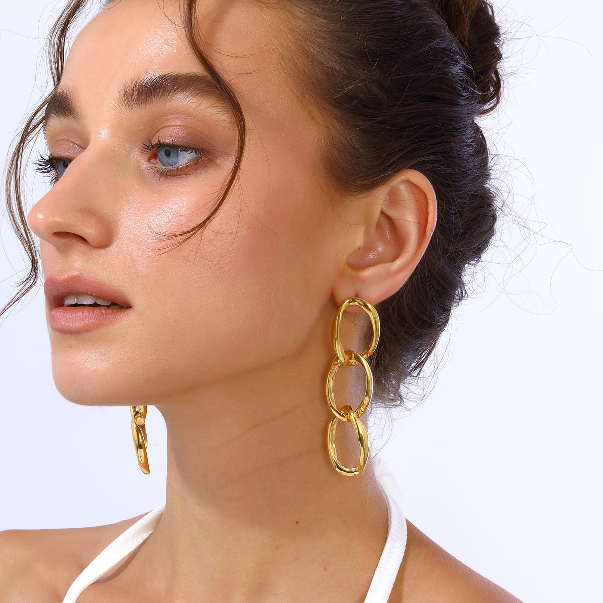 Maison Soula-Nyx Chain Earrings-Earrings-2-fleurdirect.live