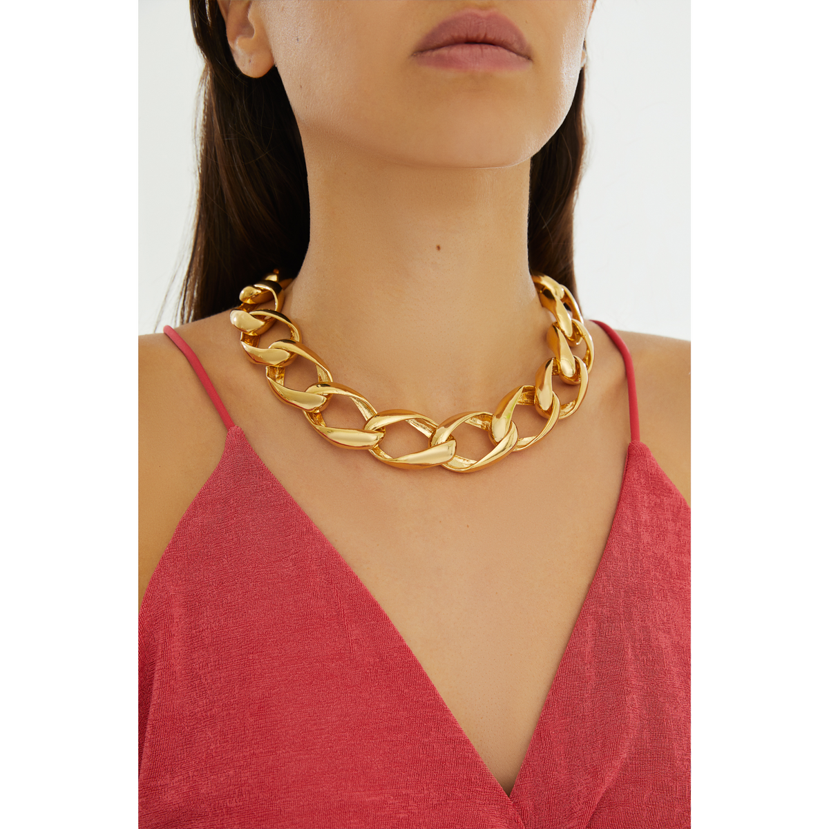 Maison Soula-Nyx Chain Necklace Thick Chains-Necklace-5-fleurdirect.live