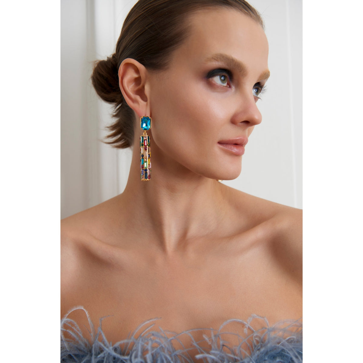 Maison Soula-Cher Drop Earrings Deep Blue-Earrings-2-fleurdirect.live