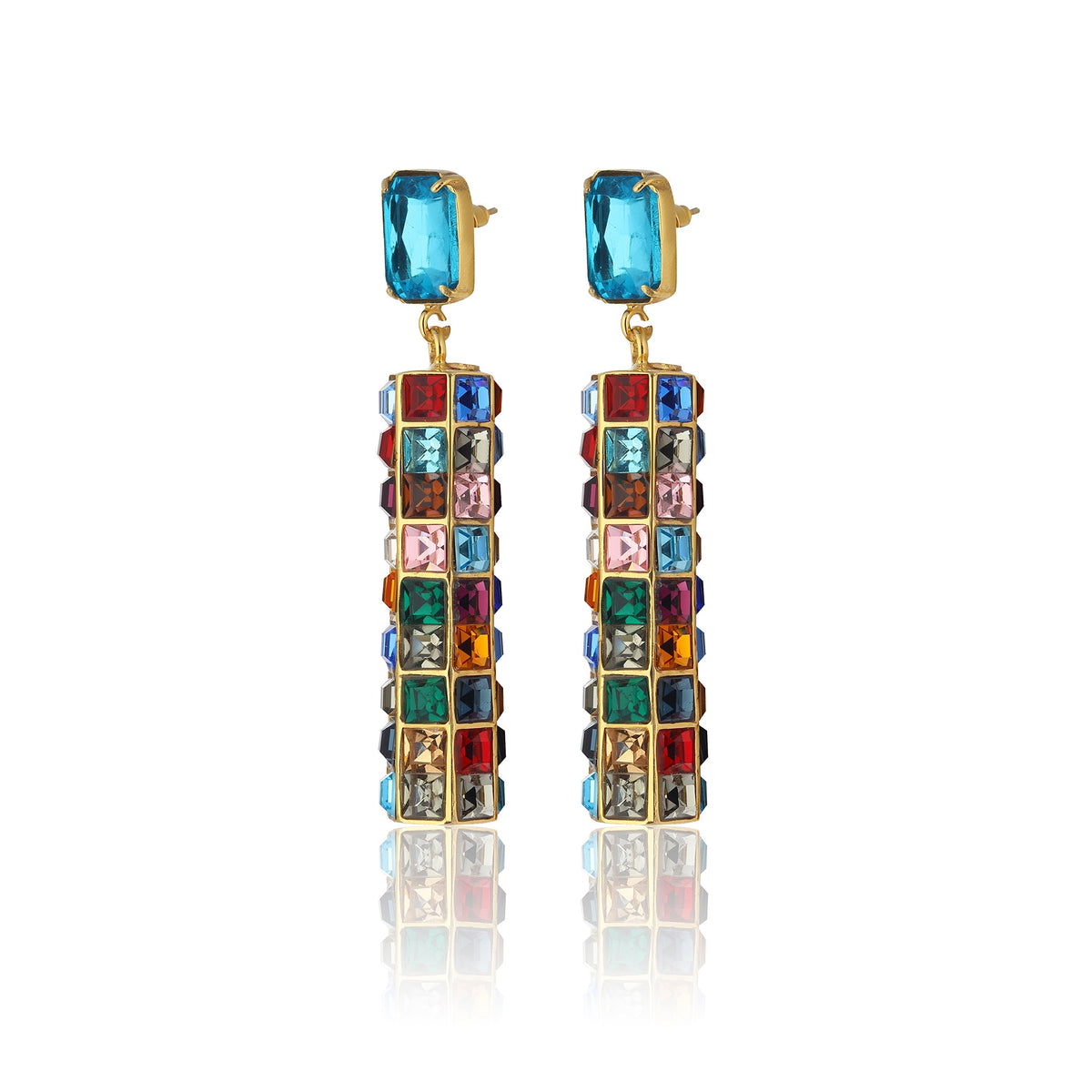 Maison Soula-Hypnos Drop Earrings Deep Blue-Earrings-3-fleurdirect.live