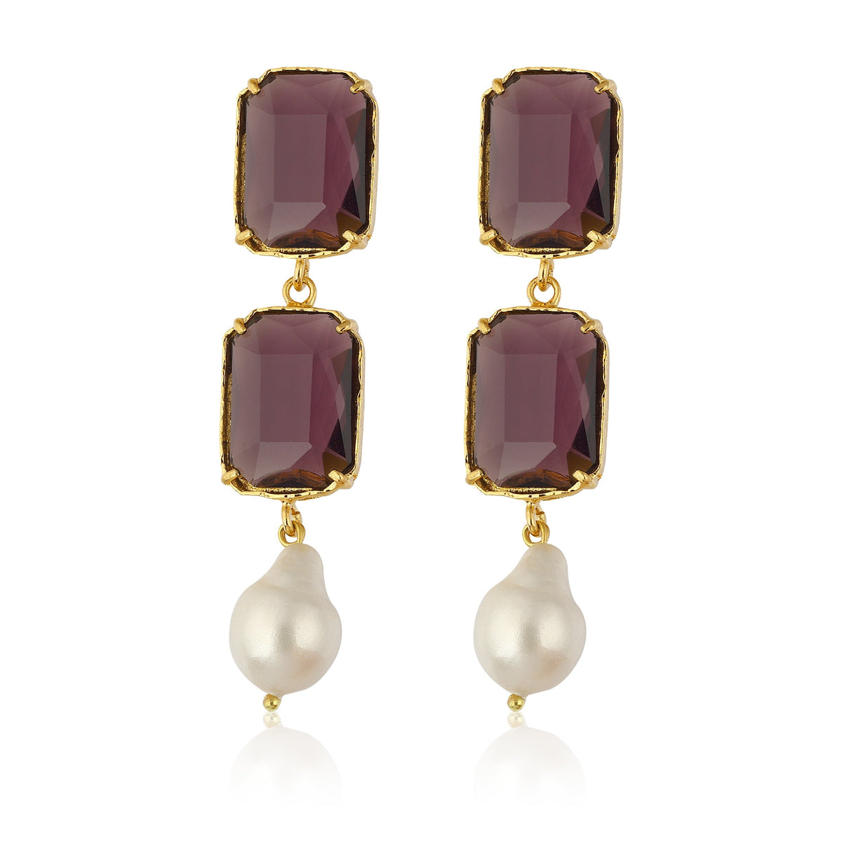 Maison Soula-Sloane Earrings Amethyst-Earrings-1-fleurdirect.live