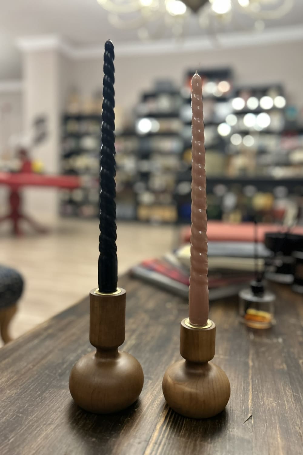 Massello Design-Gingillo 2'li Ahşap Şamdan & Mumluk-Mumluk & Şamdan-2-fleurdirect.live