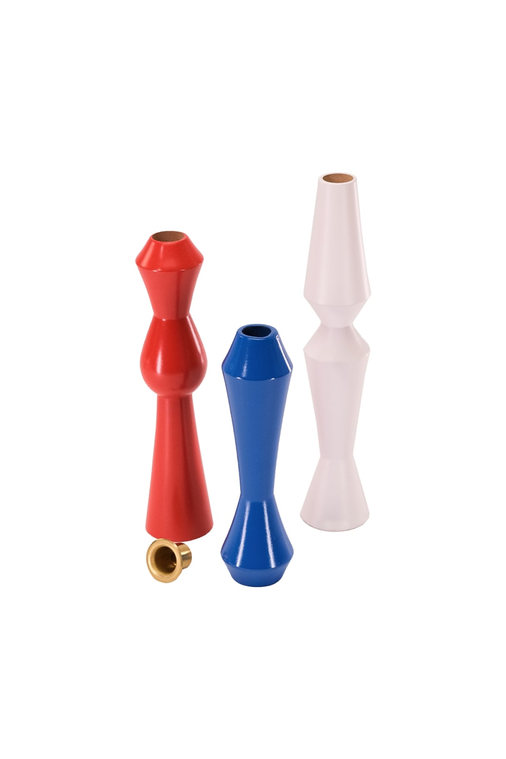 Massello Design-Unico 4'lü Ahşap Şamdan & Mumluk-Mumluk & Şamdan-2-fleurdirect.live