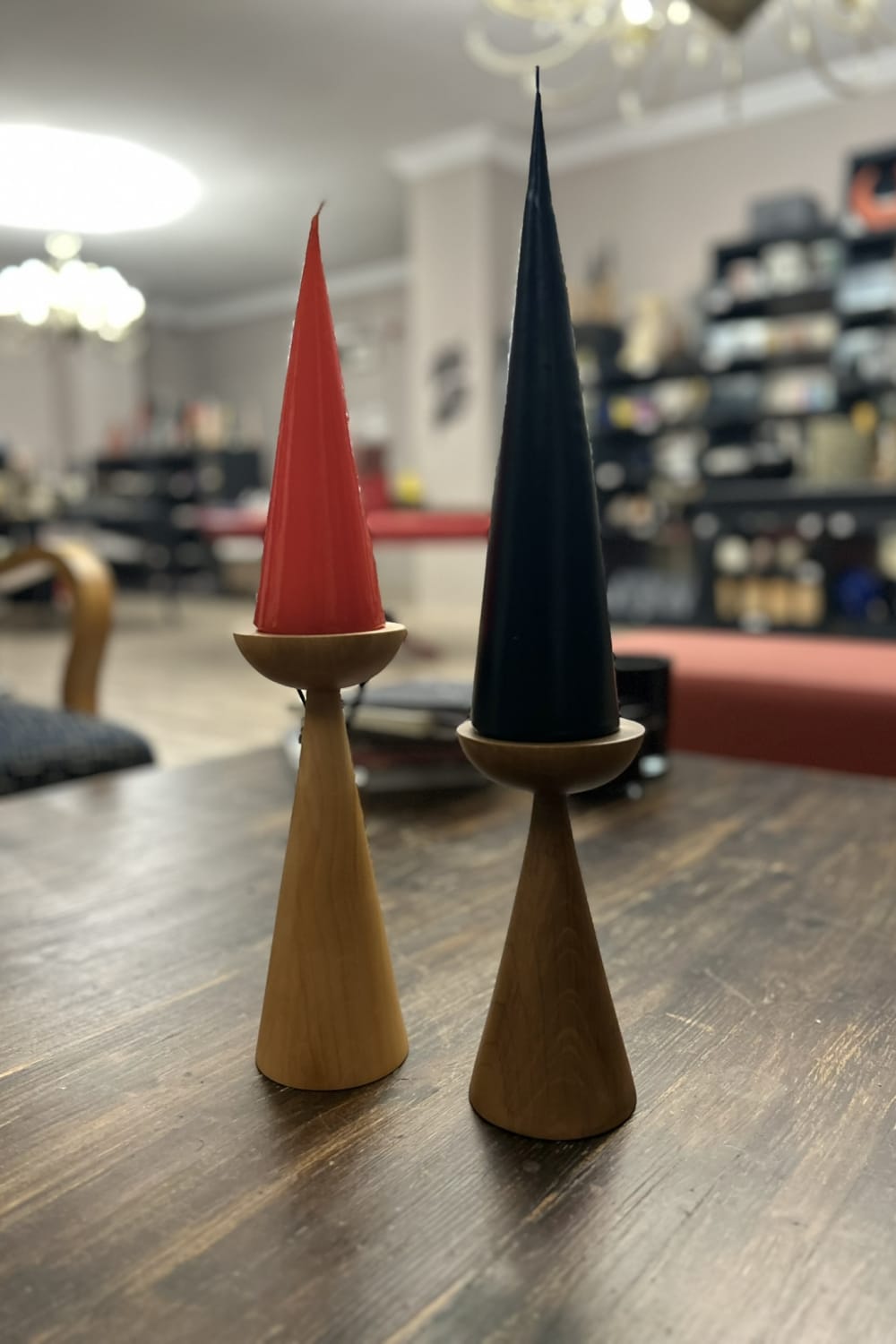 Massello Design-Valentina 2'li Ahşap Sütun Mumluk-Mumluk & Şamdan-4-fleurdirect.live