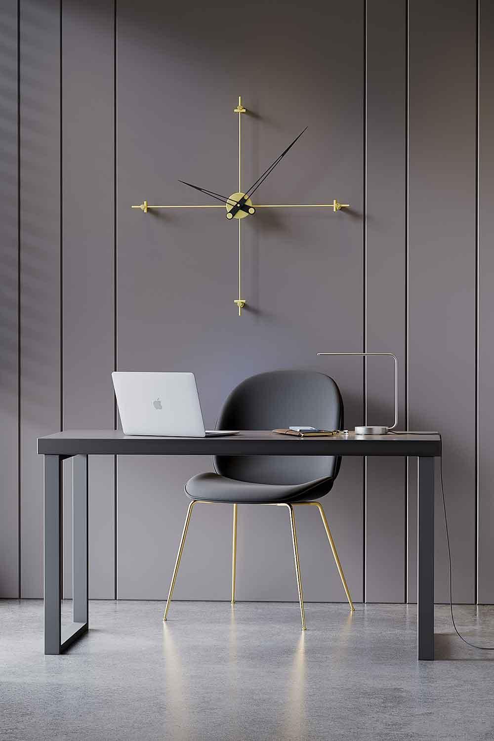 Mclocks-Compass 90 gold Dekoratif duvar saati-Duvar Saati-1-fleurdirect.live