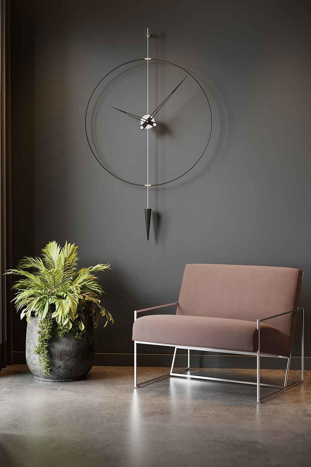 Mclocks-Pendulumplus 90 silver Dekoratif duvar saati-Duvar Saati-1-fleurdirect.live