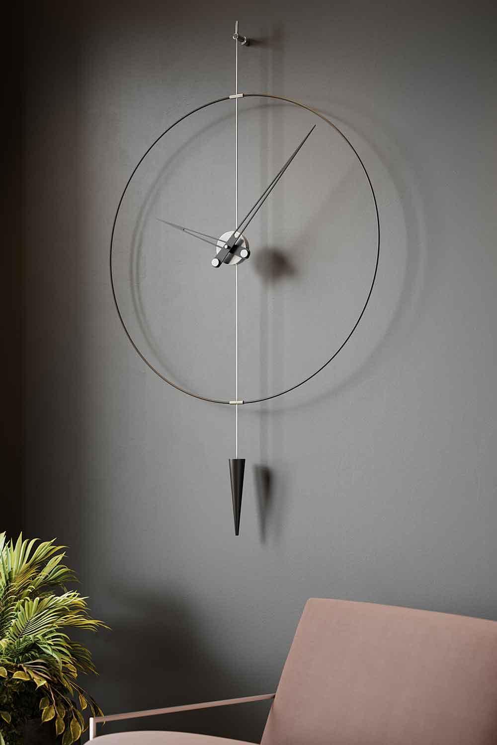 Mclocks-Pendulumplus 90 silver Dekoratif duvar saati-Duvar Saati-2-fleurdirect.live