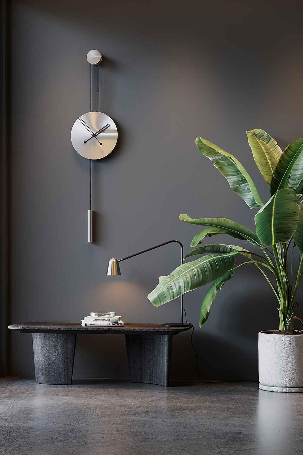 Mclocks-Serenity 30 krom Dekoratif duvar saati-Duvar Saati-1-fleurdirect.live