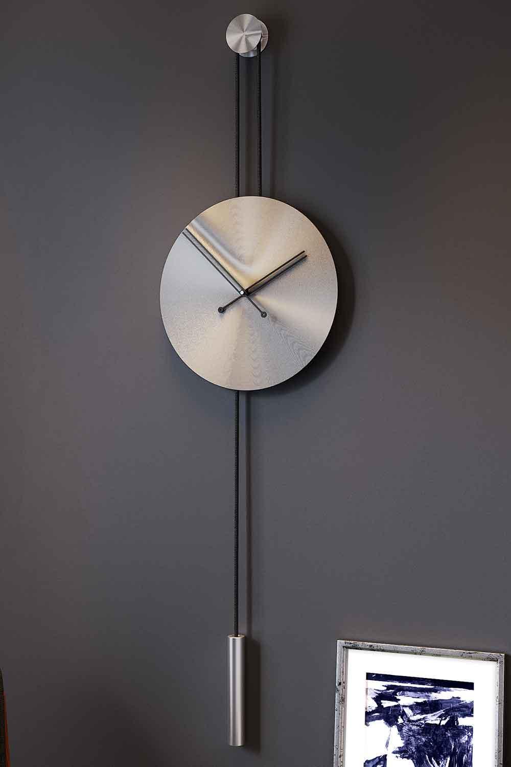 Mclocks-Serenity 45 krom Dekoratif duvar saati-Duvar Saati-2-fleurdirect.live