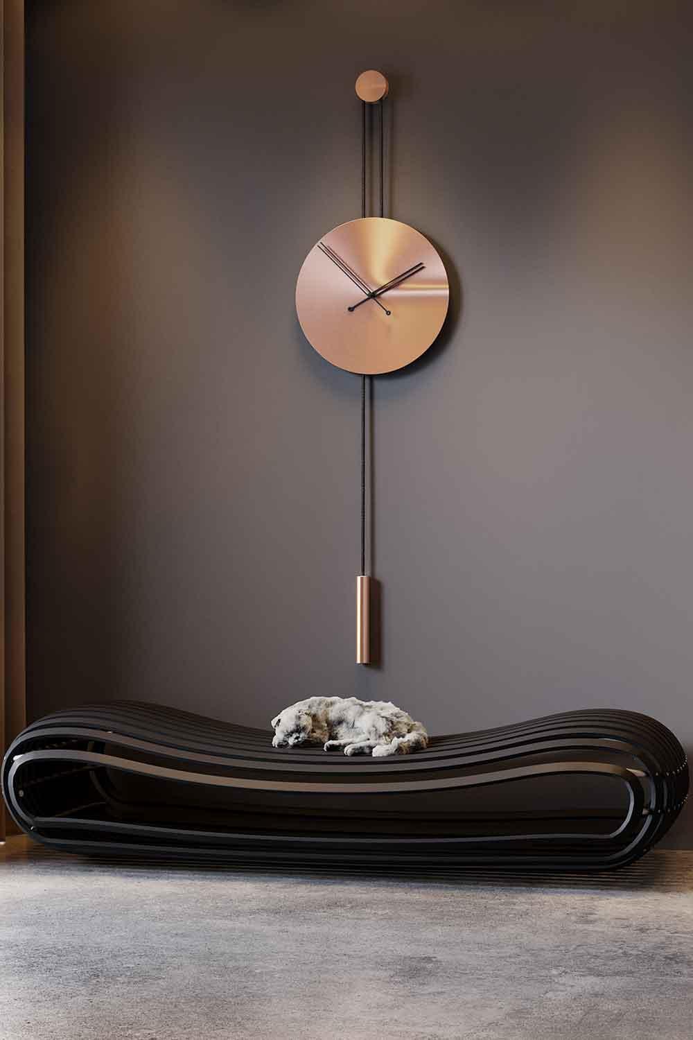Mclocks-Serenity 45 rose gold Dekoratif duvar saati-Duvar Saati-1-fleurdirect.live