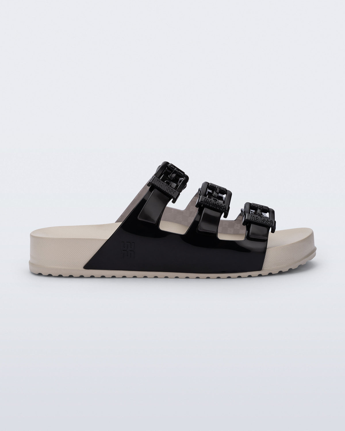 Melissa-Cozy Stripes Tokalı Üç Bantlı Terlik-Sandalet & Terlik-1-fleurdirect.live