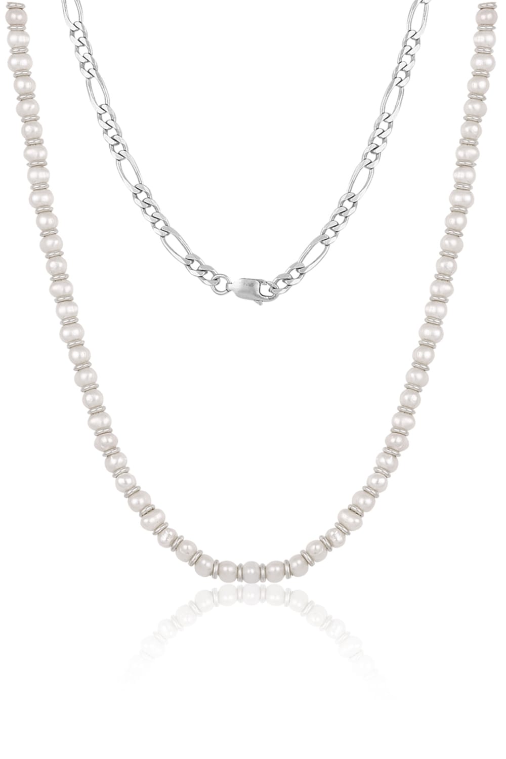 Melon-White Pearl 925 Ayar Gümüş Kolye-Kolye-1-fleurdirect.live