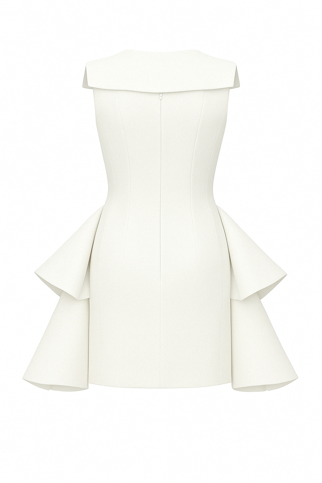 Mers Silk-Vivienne Dress White-2-fleurdirect.live