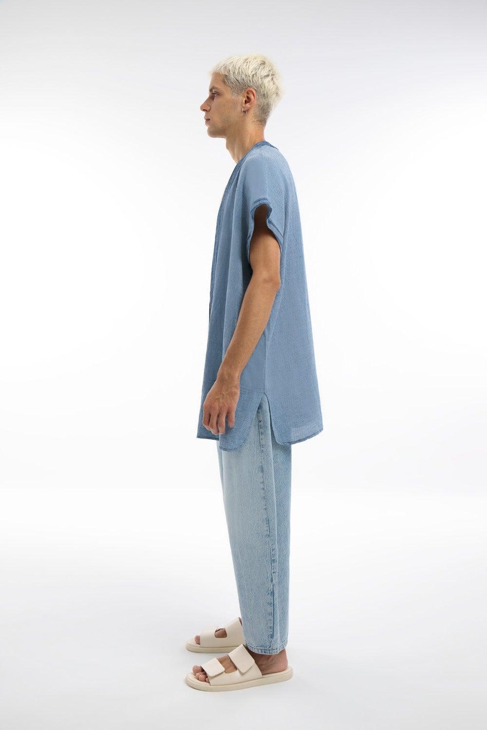 Midground-Unisex Denim Kimono-Kimono-1-fleurdirect.live