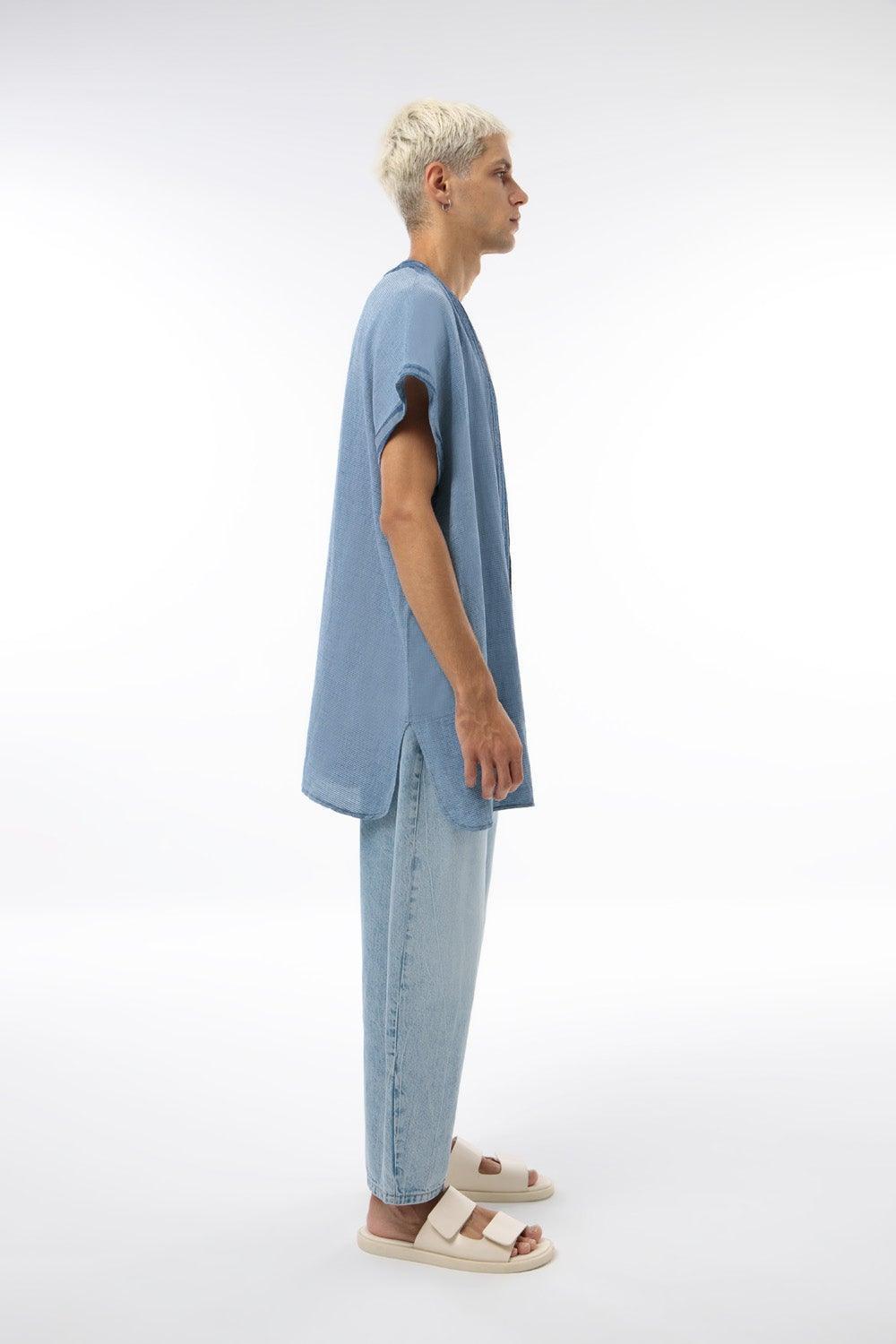 Midground-Unisex Denim Kimono-Kimono-2-fleurdirect.live