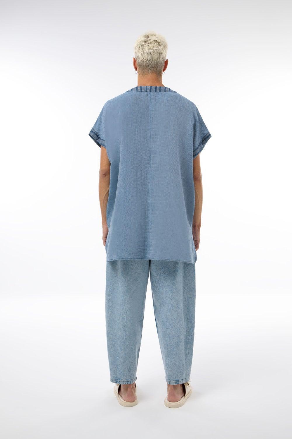 Midground-Unisex Denim Kimono-Kimono-3-fleurdirect.live