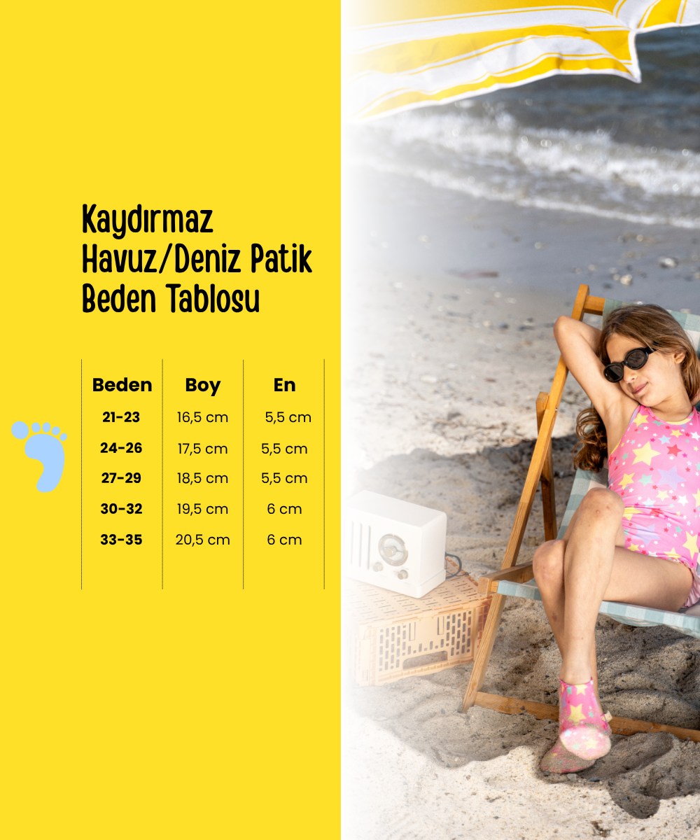 Kaydırmaz Havuz/Deniz Patik - Cherry Bow
