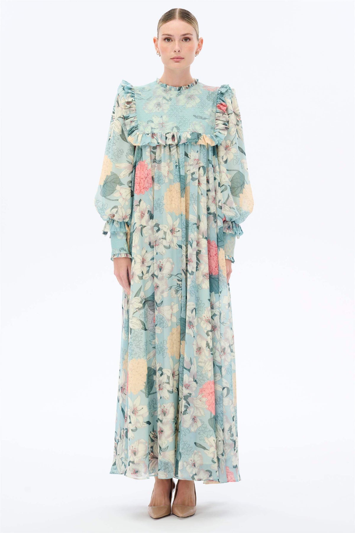 PuantiYe Dantelli ElbiSe Mint
