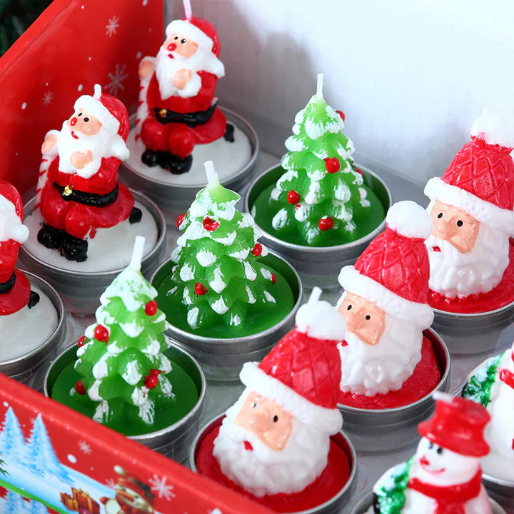 Milagron Home-12'li Yılbaşı Tea Light Mum Seti-Yılbaşı-2-fleurdirect.live