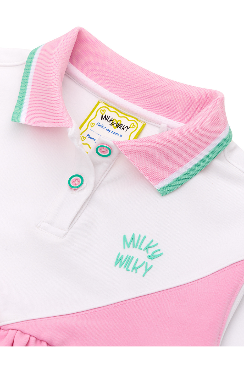 Polo Yaka Parçalı Elbise - 2