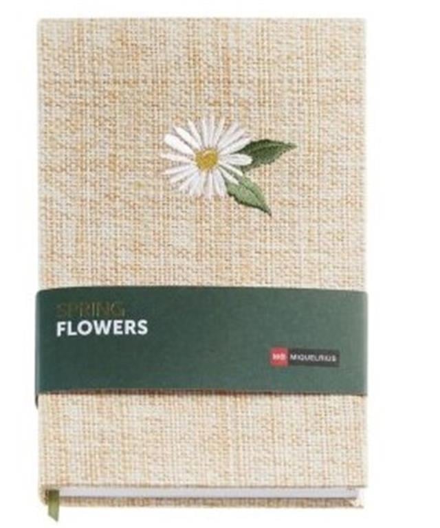 Miquelrius-Miquelrius A5 Rafya Sert Kapak çizgili Spring Flowers Defter-Defter-2-fleurdirect.live