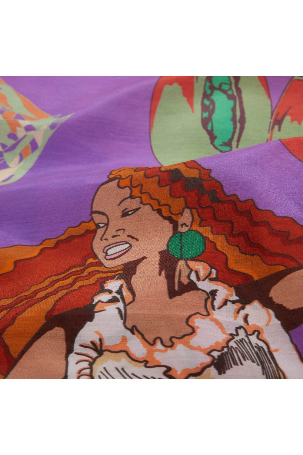 Mokoshe-Saga In Mauritius & Purple And Green-Şal & Fular-4-fleurdirect.live