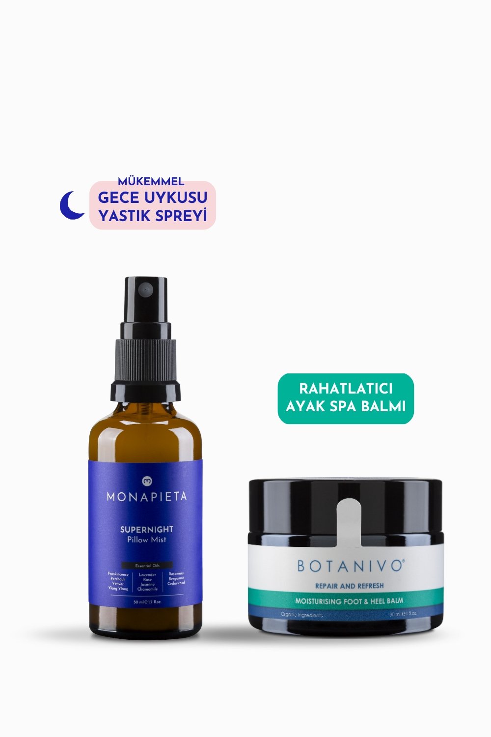 Monapieta-Monapieta İyi Geceler Seti | Mükemmel Gece Uykusu Yastık Spreyi & Rahatlatıcı Ayak Spa Balmı | 2 Li Set-Oda Kokusu-1-fleurdirect.live