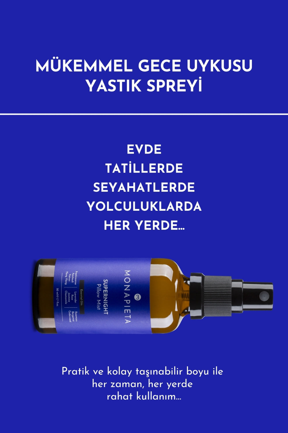 Monapieta-Monapieta Mükemmel Gece Uykusu Yastık Spreyi | Kaliteli & Derin Uyku | 11 Değerli Esansiyel Yağ | 2x50 Ml-Oda Kokusu-7-fleurdirect.live