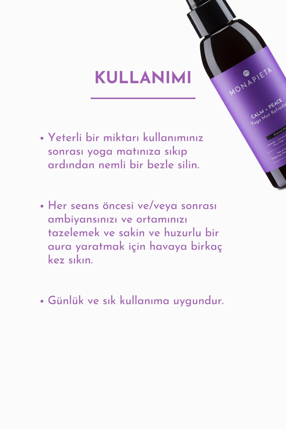 Monapieta-Monapieta Tazeleyici Yoga Matı Temizleme Spreyi | Yenileyici & Koku Giderici | Sakin & Huzurlu Aura | 125 Ml-Oda Kokusu-9-fleurdirect.live