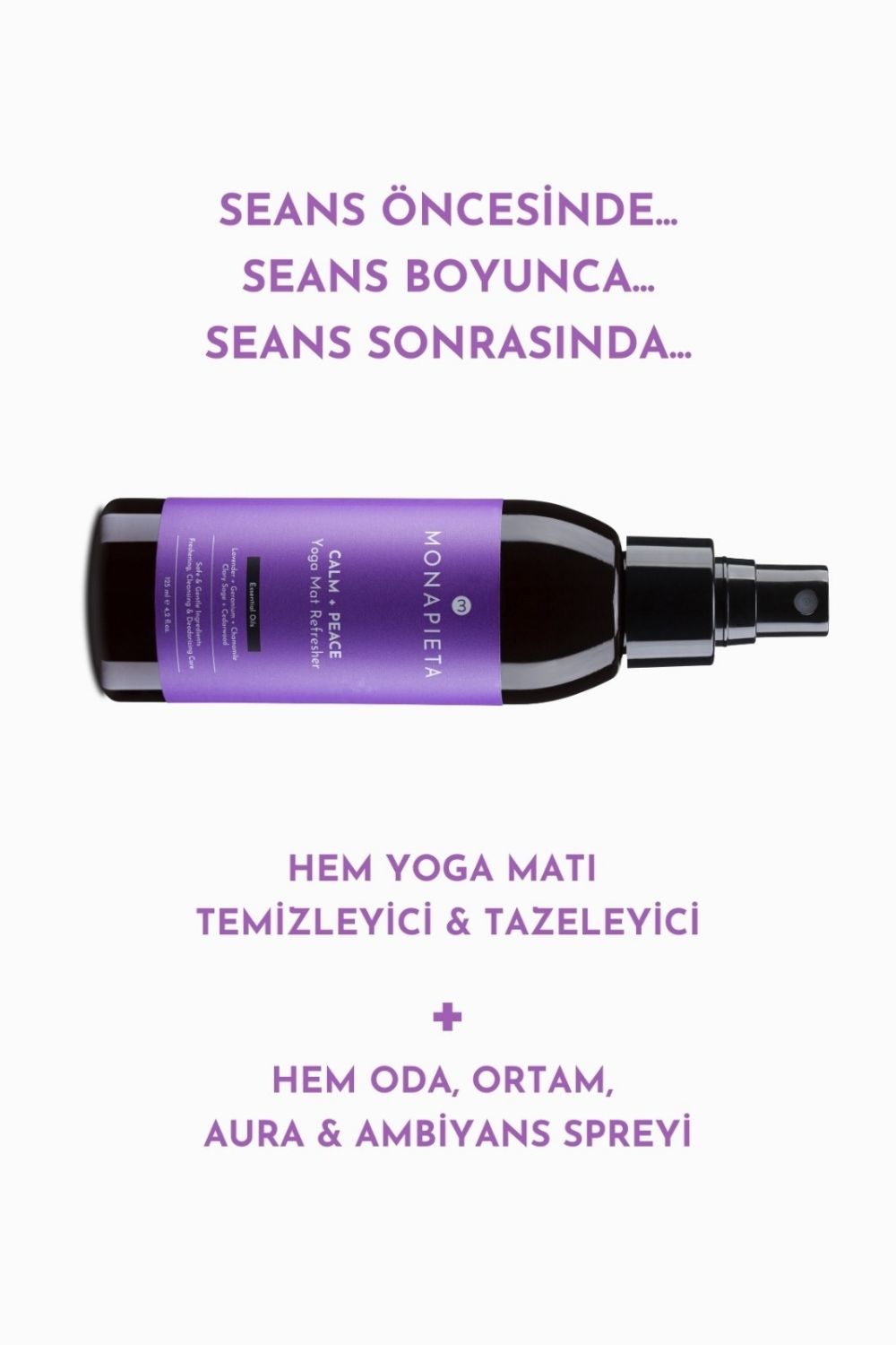 Monapieta-Monapieta Tazeleyici Yoga Matı Temizleme Spreyi | Yenileyici & Koku Giderici | Sakin & Huzurlu Aura | 3x125 Ml-Oda Kokusu-3-fleurdirect.live