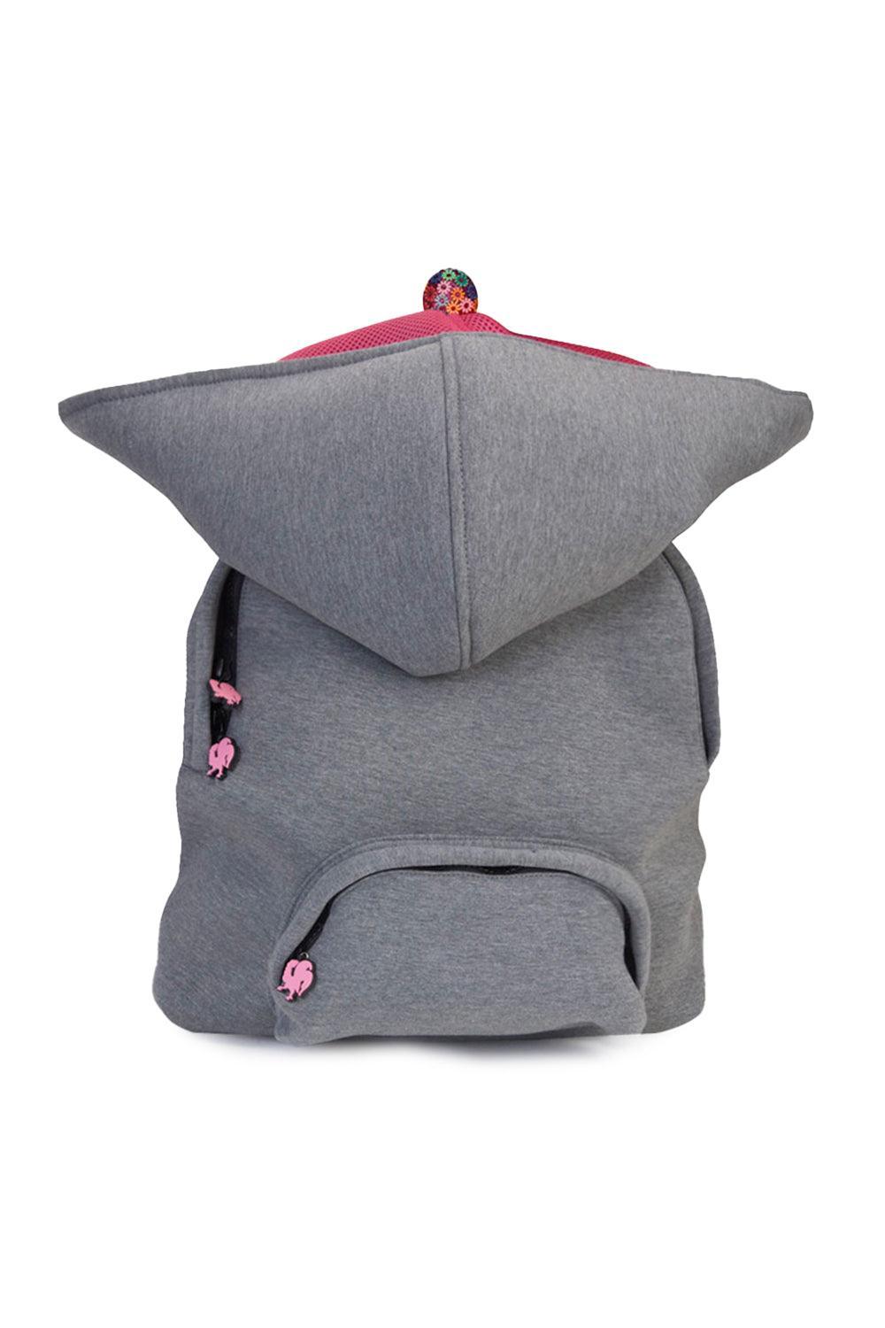 Morikukko-Grey Basic Fuschsia-Sırt Çantası-1-fleurdirect.live