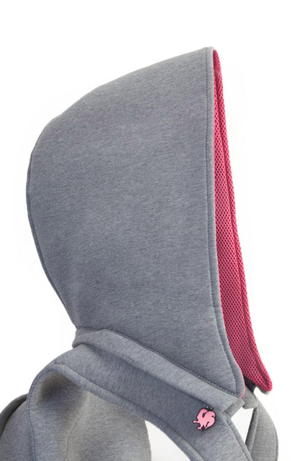 Morikukko-Grey Basic Fuschsia-Sırt Çantası-4-fleurdirect.live