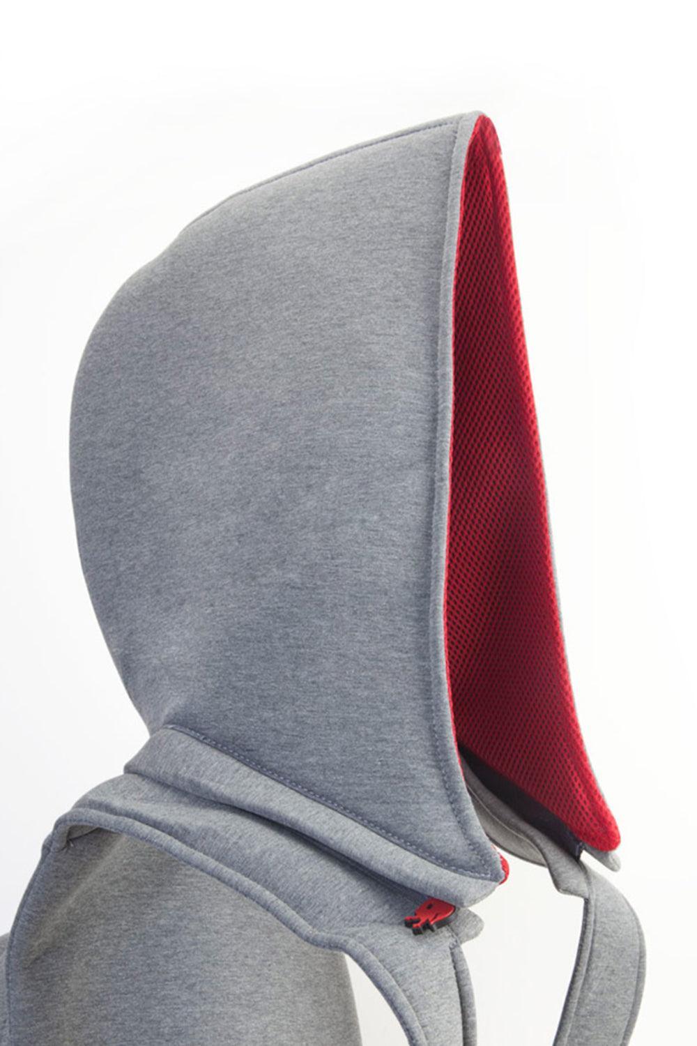 Morikukko-Grey Basic Red-Sırt Çantası-4-fleurdirect.live