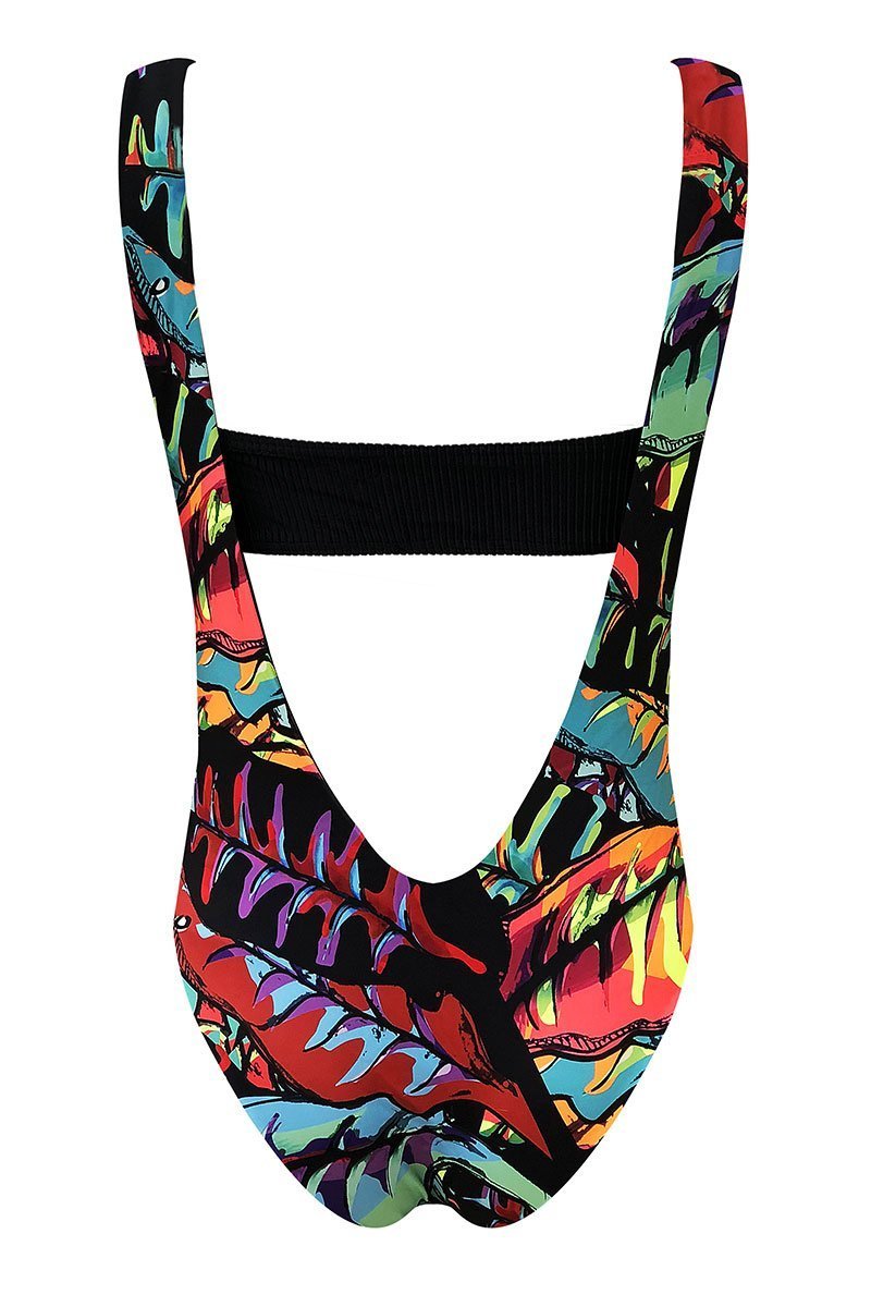Movom Swimwear-Leelo Neon Suspender Swimsuit-Bikini & Mayo-3-fleurdirect.live
