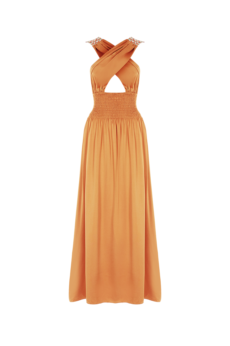 Movom Swimwear-Rory Criss Cross Maxi Dress🌱-Elbise-4-fleurdirect.live