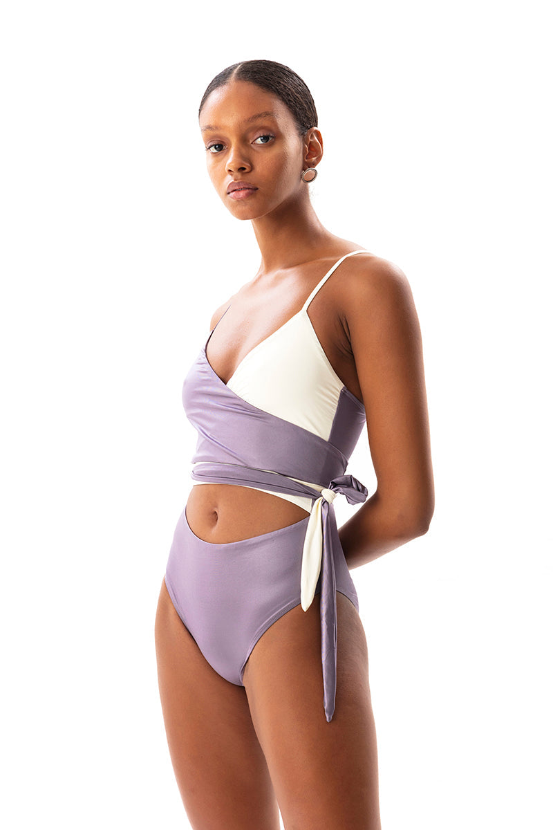 Movom Swimwear-Solana Wrap Swimsuit-Bikini & Mayo-2-fleurdirect.live