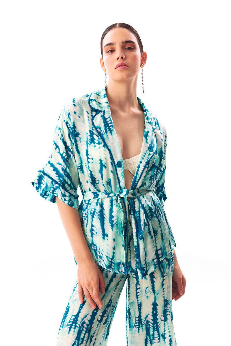 Movom Swimwear-Tao Pajama Style Shirt🌱-Kimono-1-fleurdirect.live
