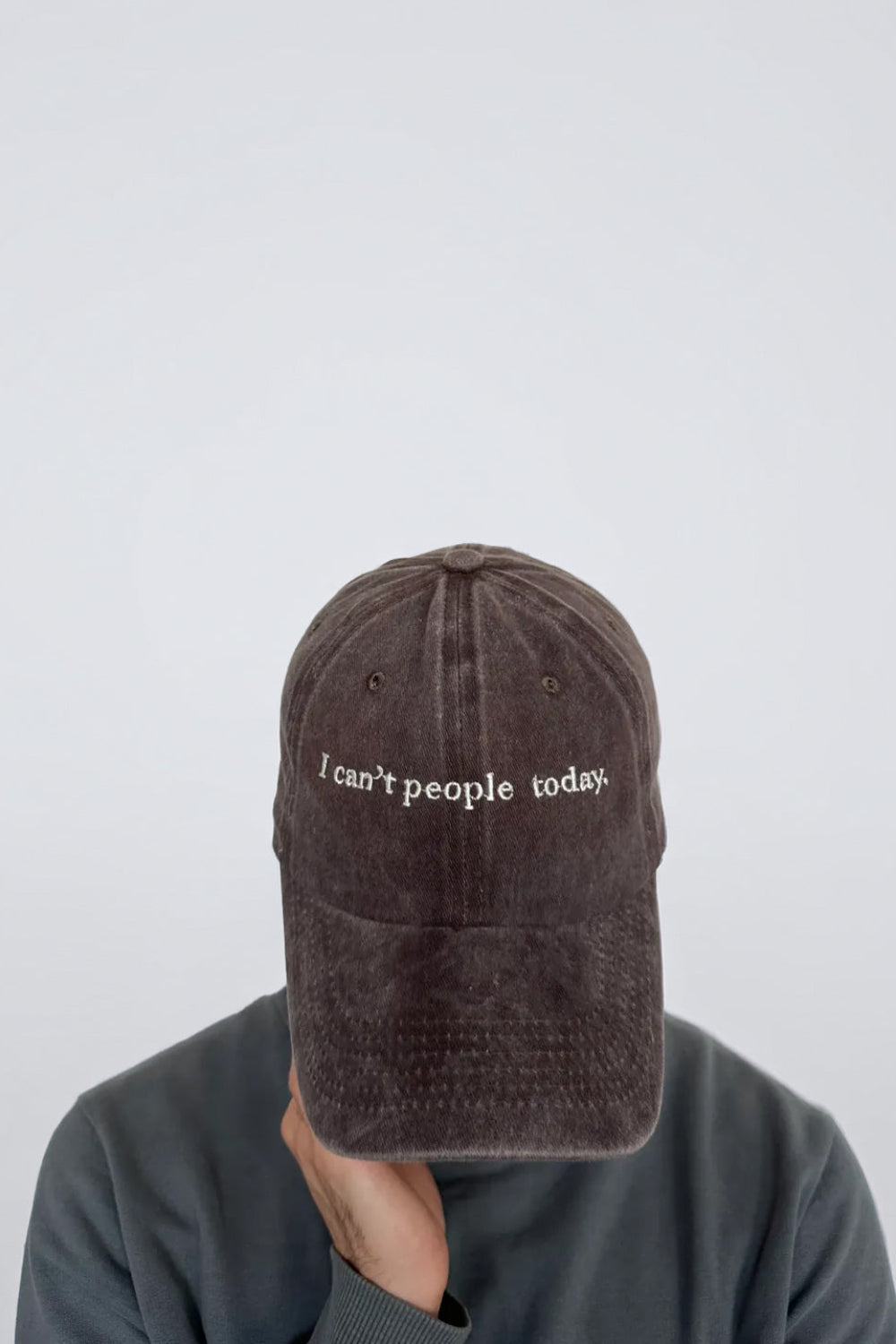 Mujj Studio-I Can't People Today. Cap-Şapka-1-fleurdirect.live