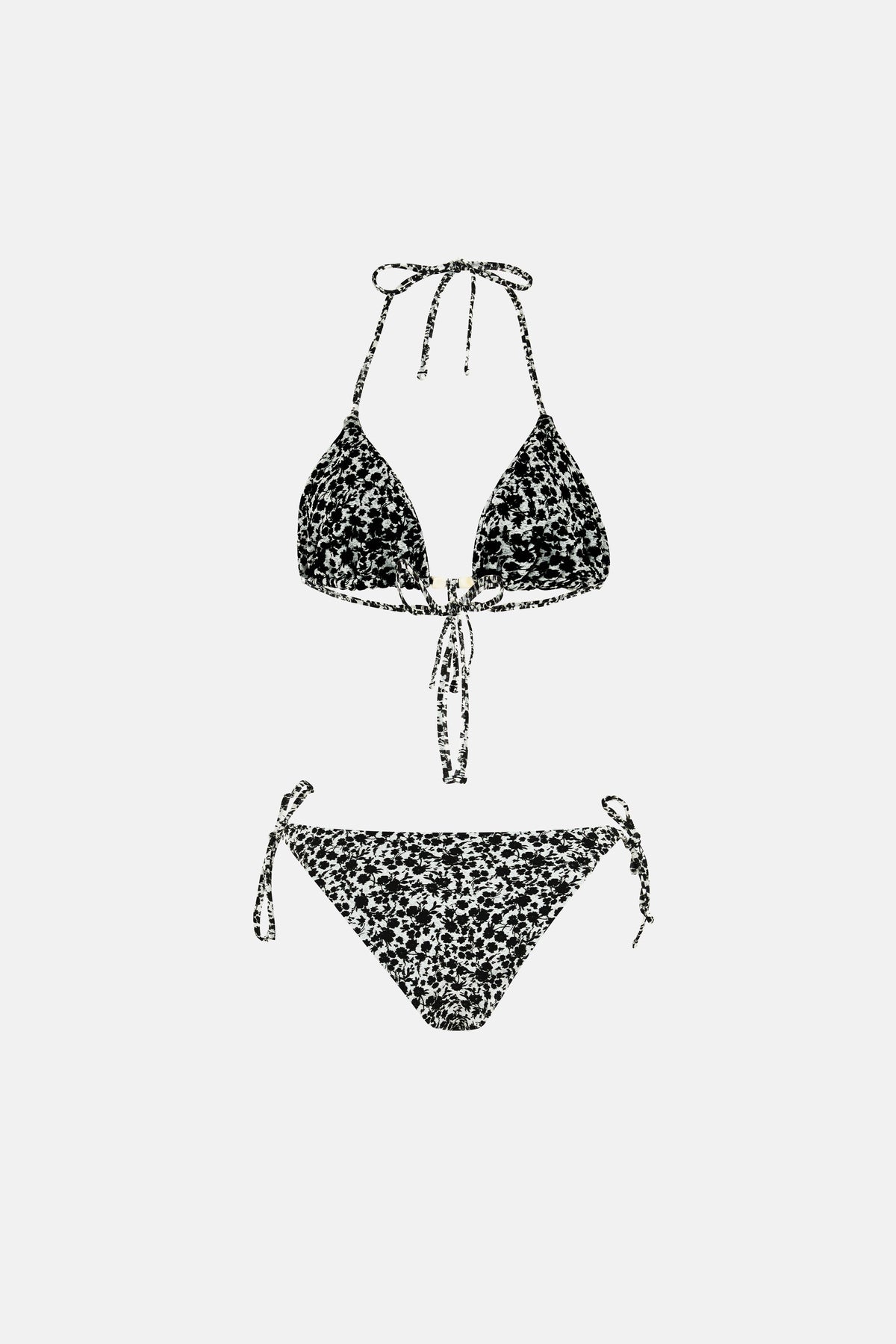 Naia-Asha Bikini / Si̇yah Beyaz Çiçekli-Bikini & Mayo-7-fleurdirect.live